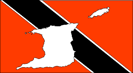 Trinidad and Tobago Flag/Map